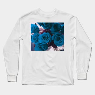 Blue Roses Long Sleeve T-Shirt